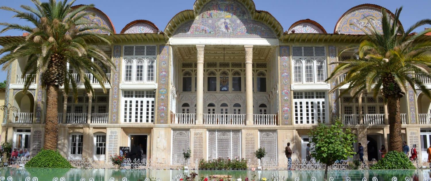 Udsmykket bygning i Shiraz i Iran
