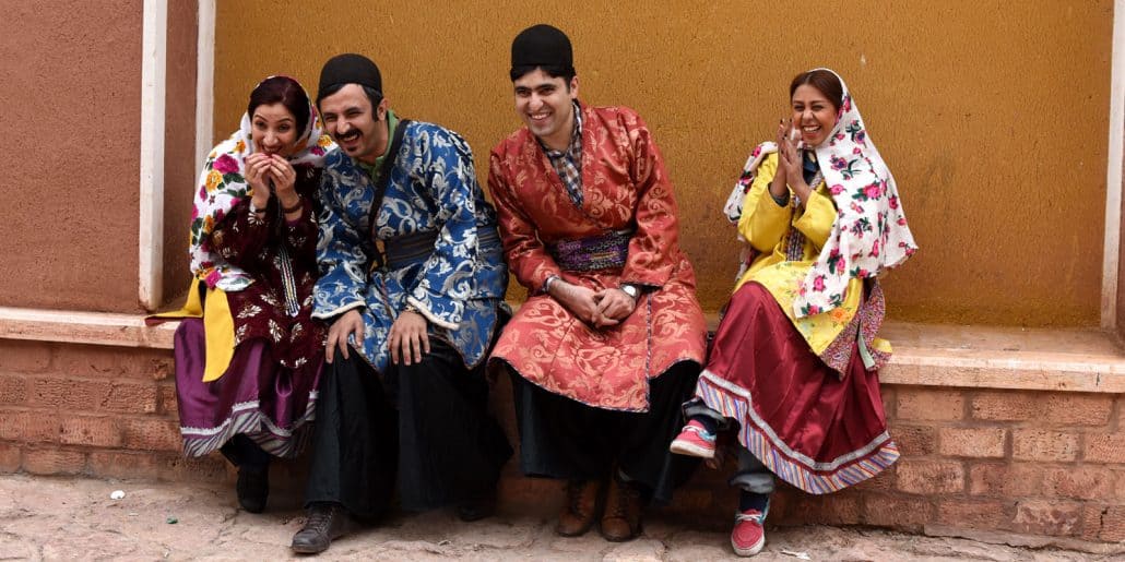 Glade mennesker i Iran