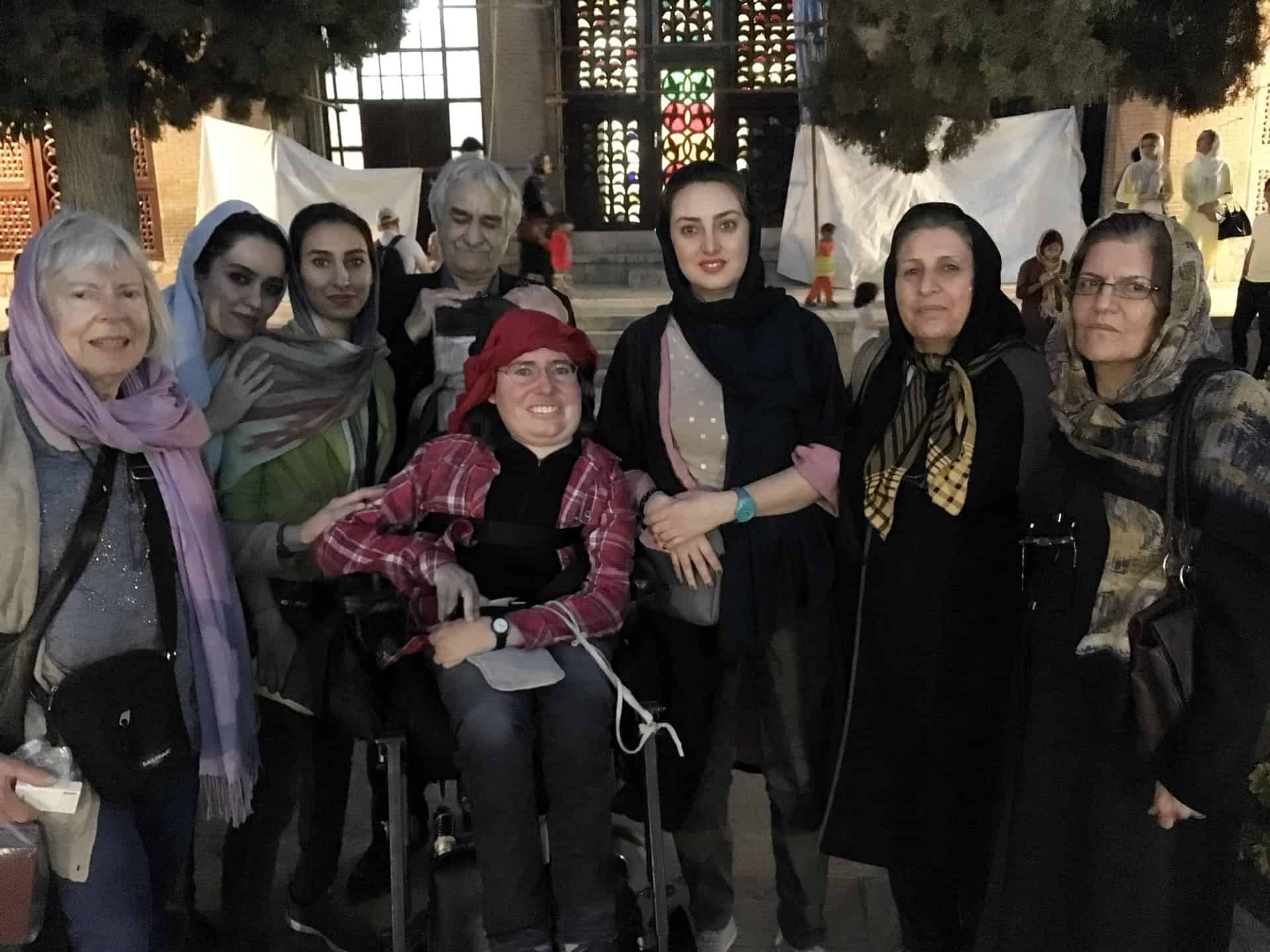 Venlige iranere i Shiraz i Iran