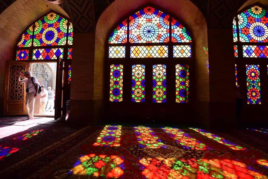 Pink Moské set indefra på rejse til Iran