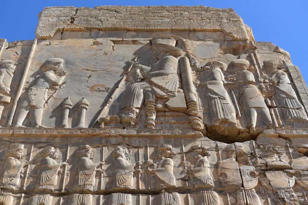 Vægskulptur i Persepolis
