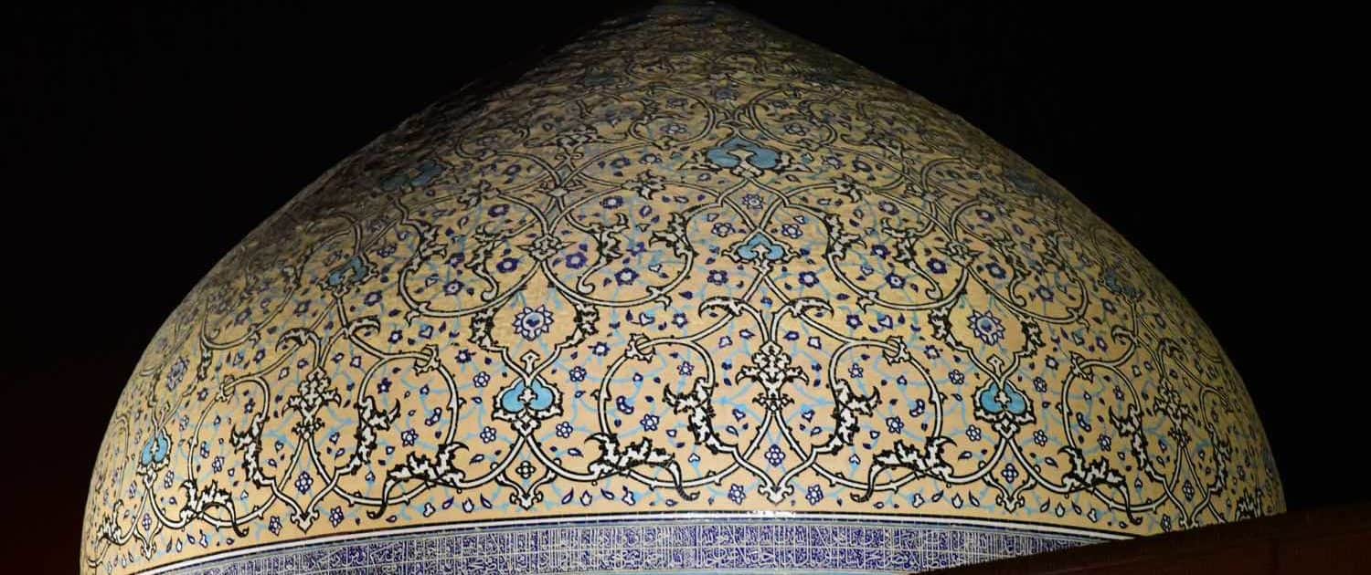 Kuppel på Emam-pladsen i Isfahan