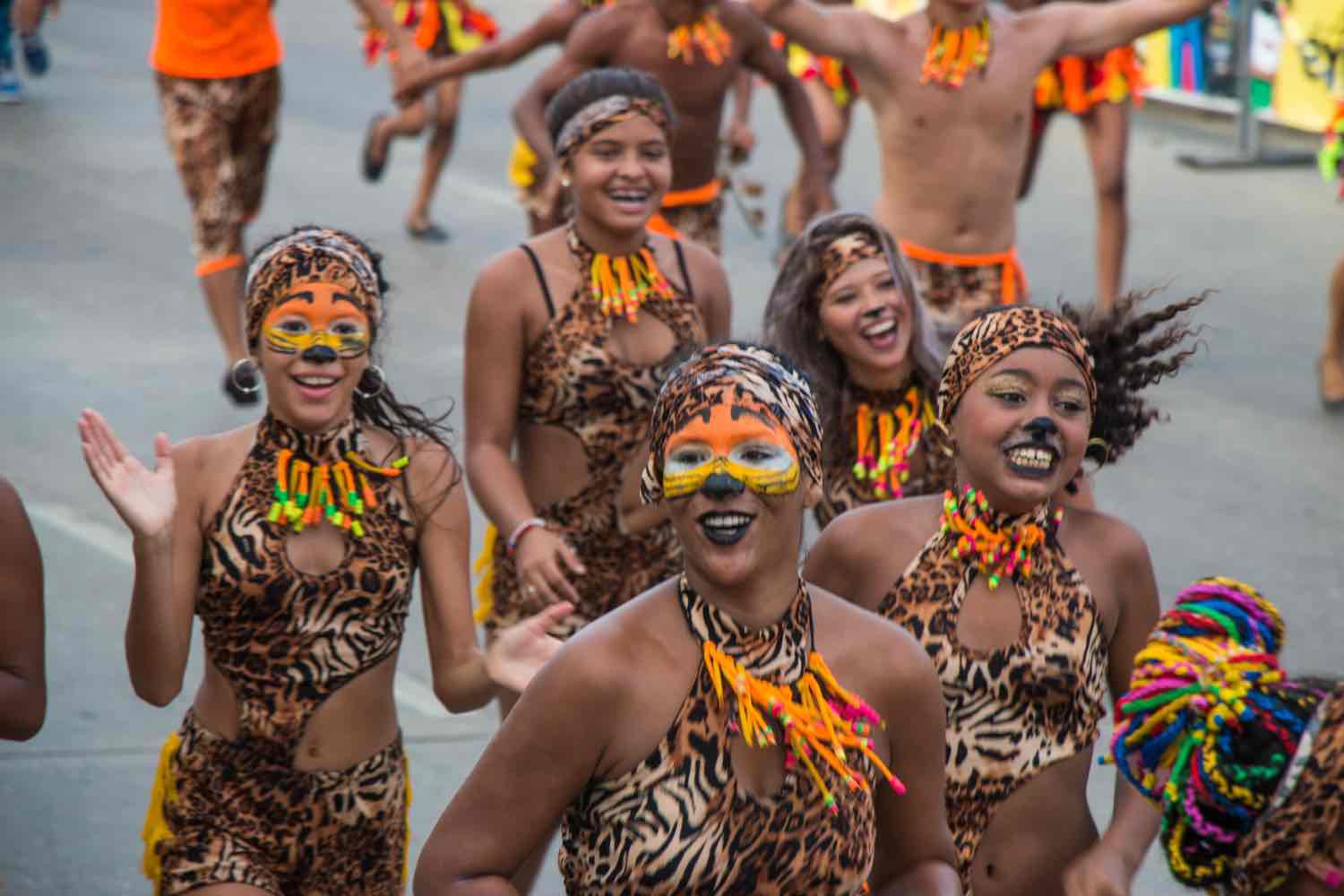 Optog til karneval i Colombia