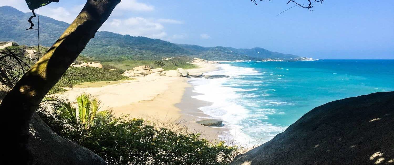 Tayrona strand den den caribiske kyst
