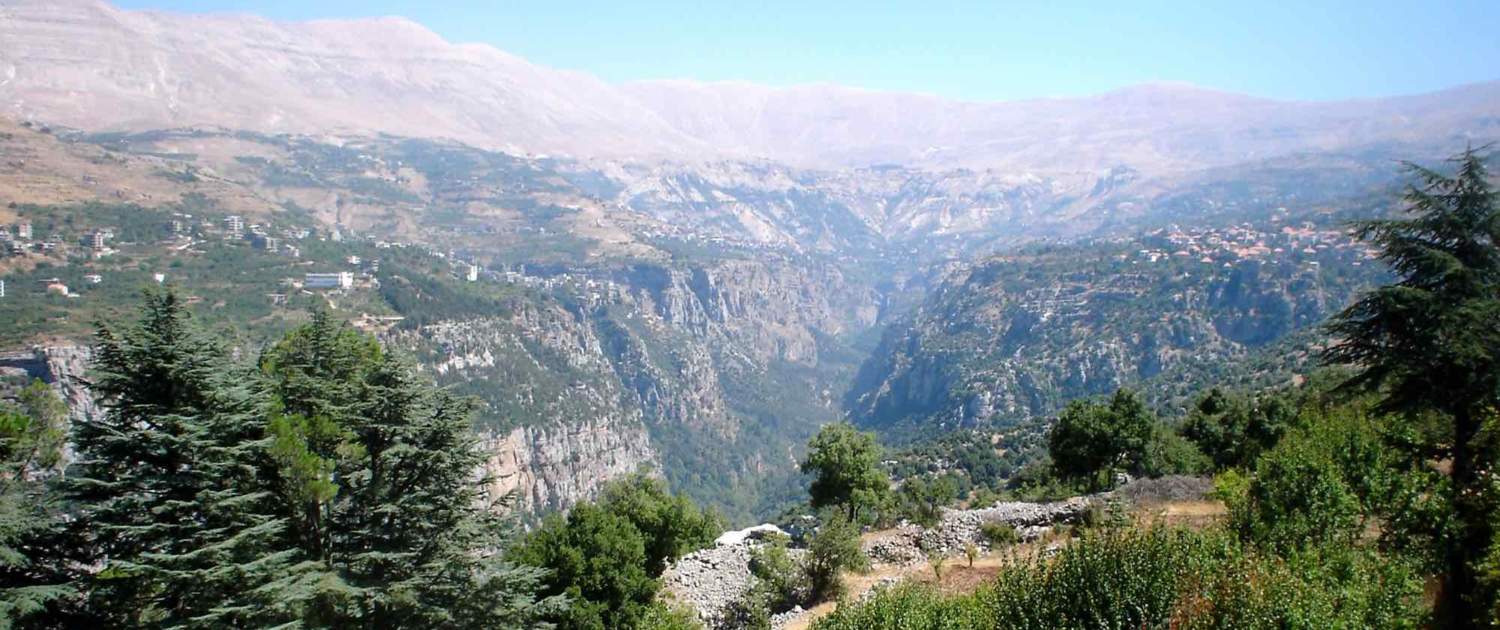 Qadisha nationalpark i Libanon