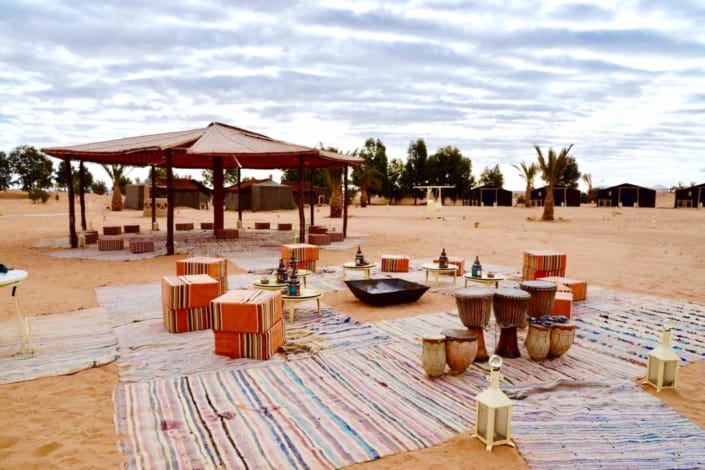 Erg Chebbi luksuscamp i den marokkanske ørken