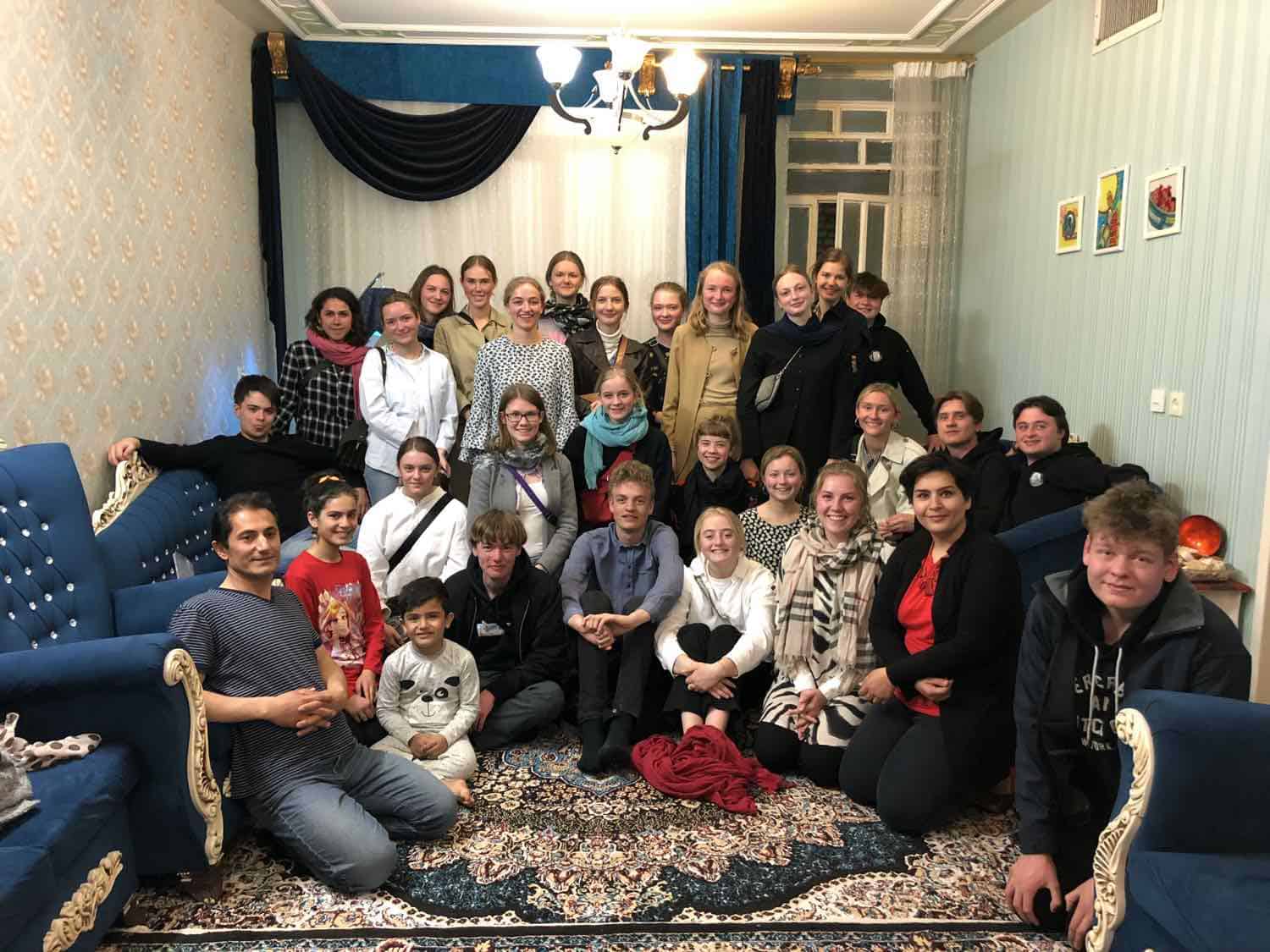 hjemme hos iransk familie