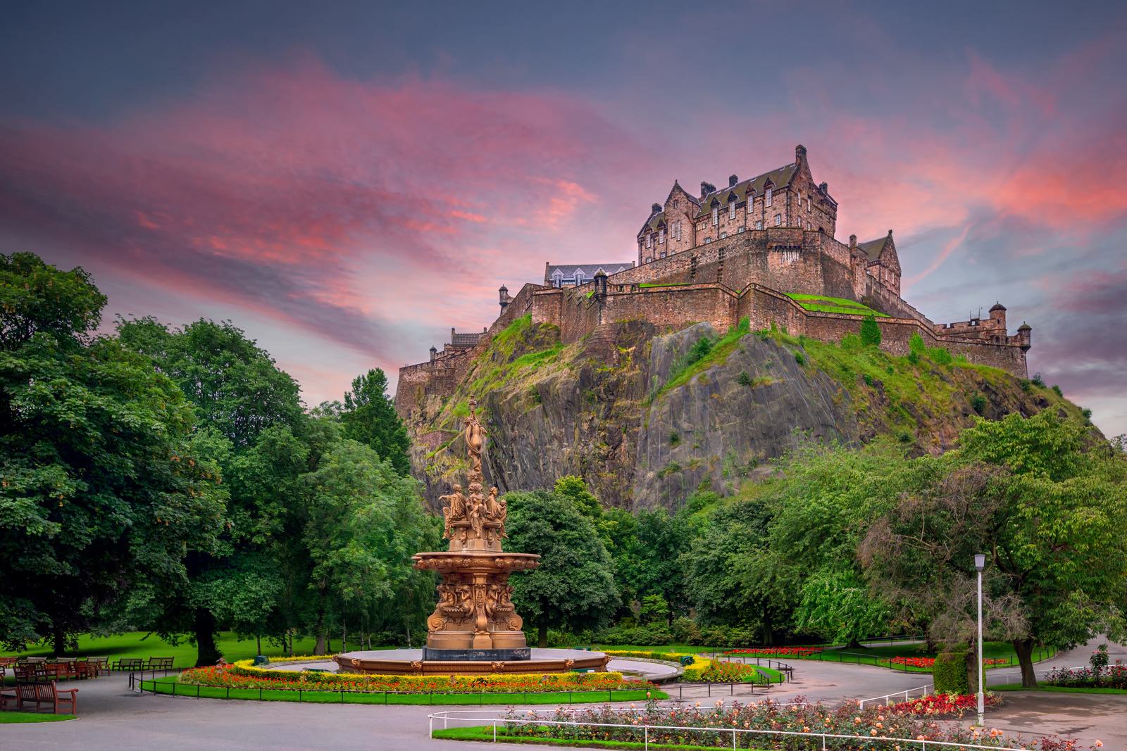 Edinburgh Castle på rejse til Skotland