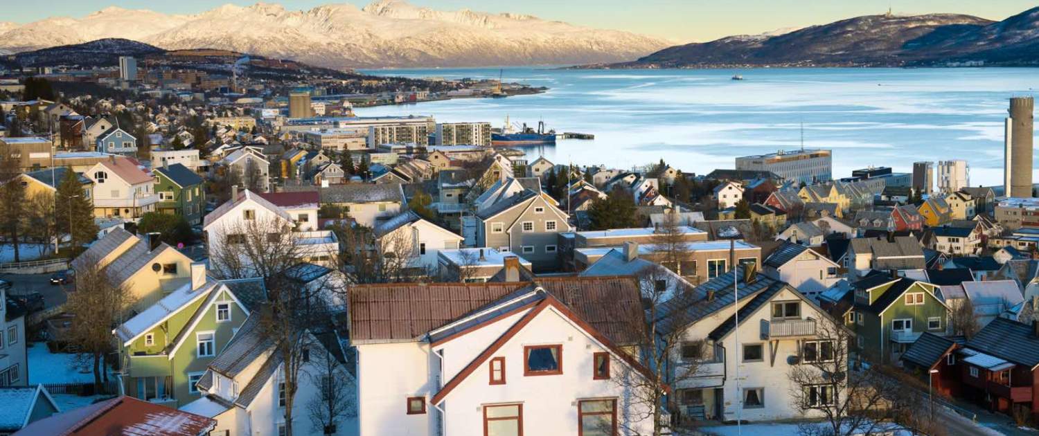 Huse og landskab i Tromsø