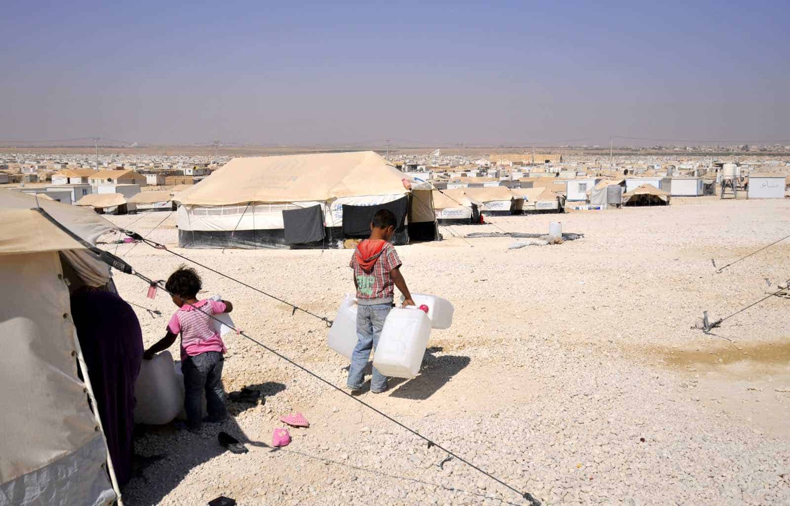 zaatari flygtningelejr i Jordan