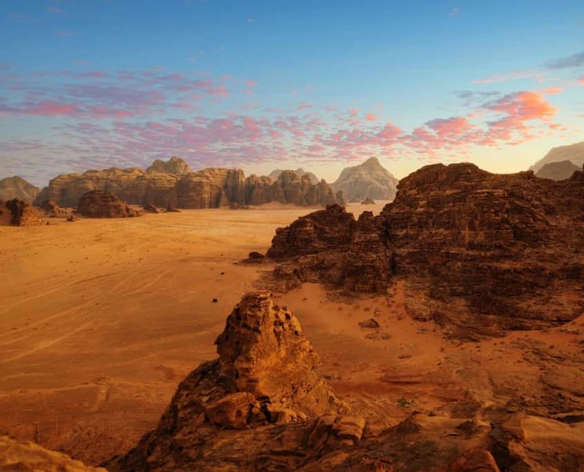Wadi Rum i Jordan