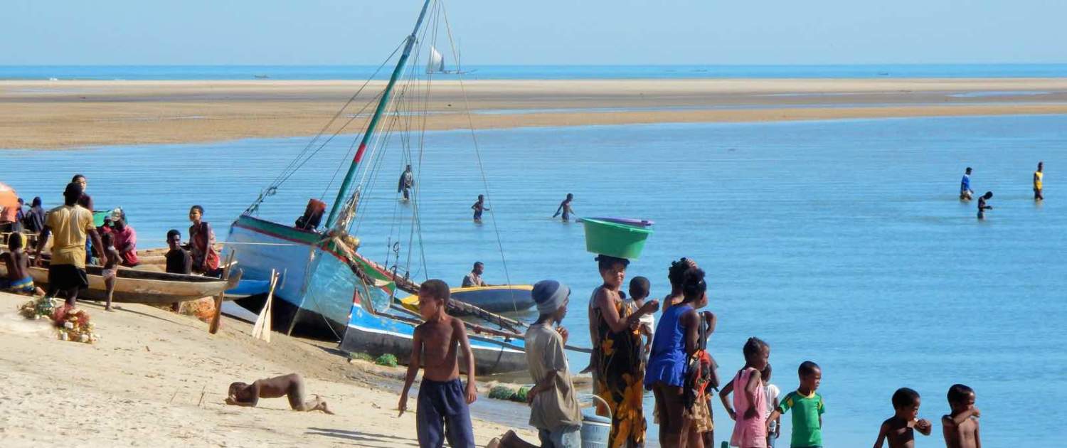 fiskerbåde ved Morondava - Madagaskar