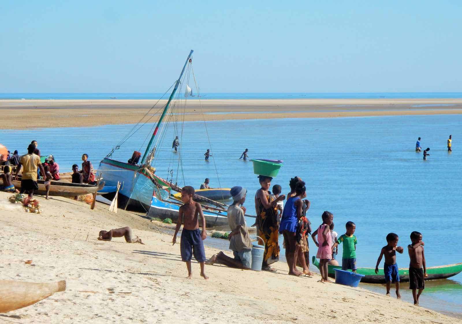fiskerbåde ved Morondava - Madagaskar