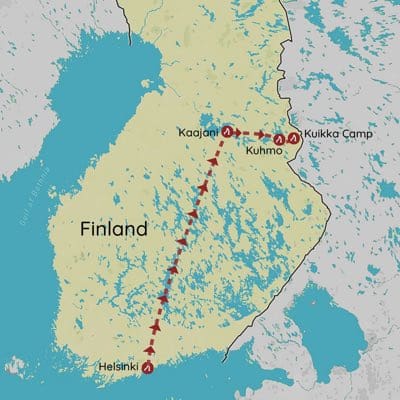 Rejser til Finland og bjørneskjul