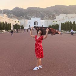 Rejseleder Tina Choobin i Oman