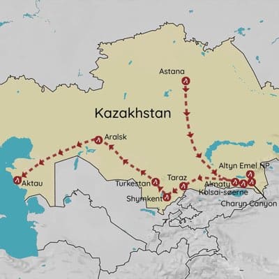 Rejse til Kasakhstan