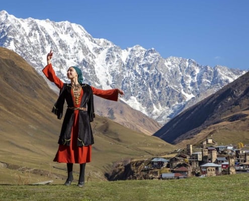 Ushguli på rejse til Georgien