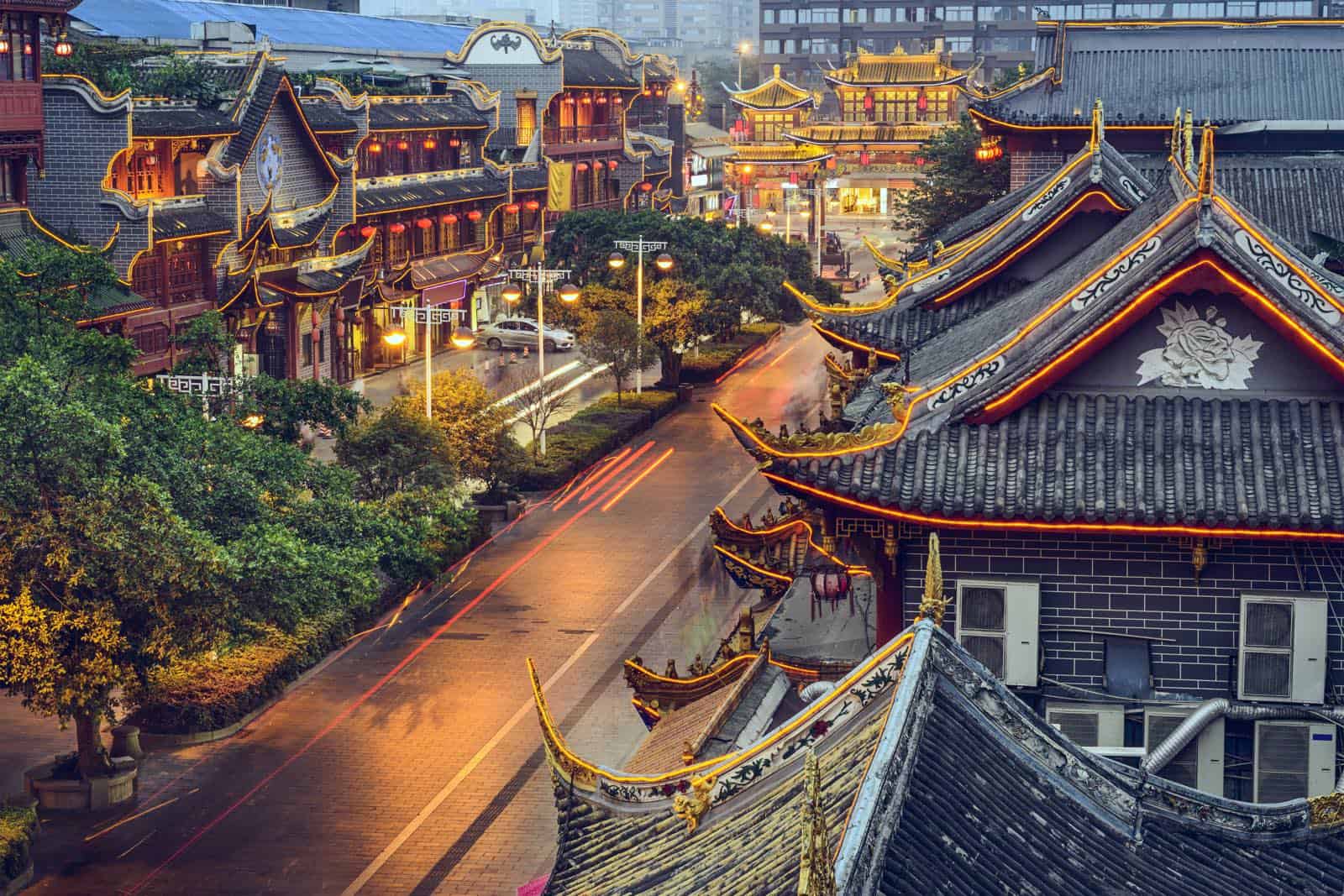 Chengdu på rejse til Kina
