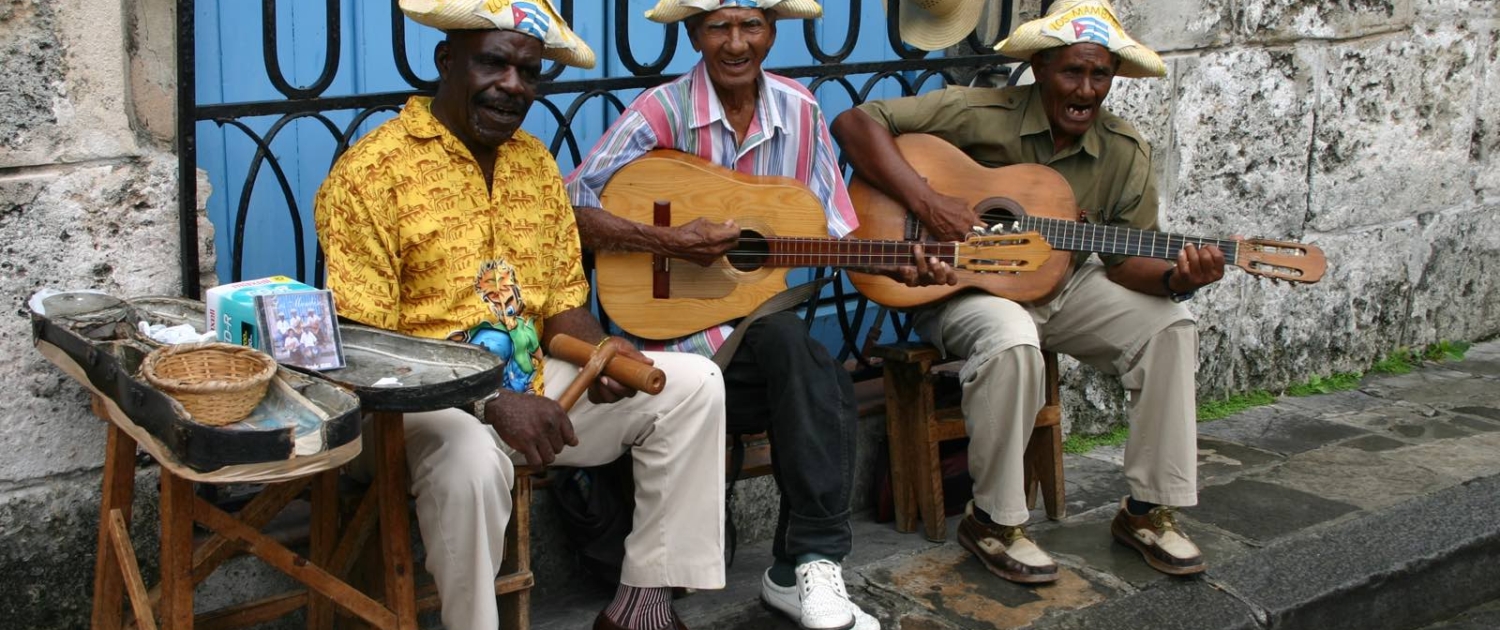 gademusikanter på rejse til Cuba