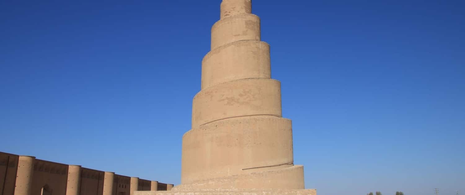 Samarras berømte minaret på rejse til Irak