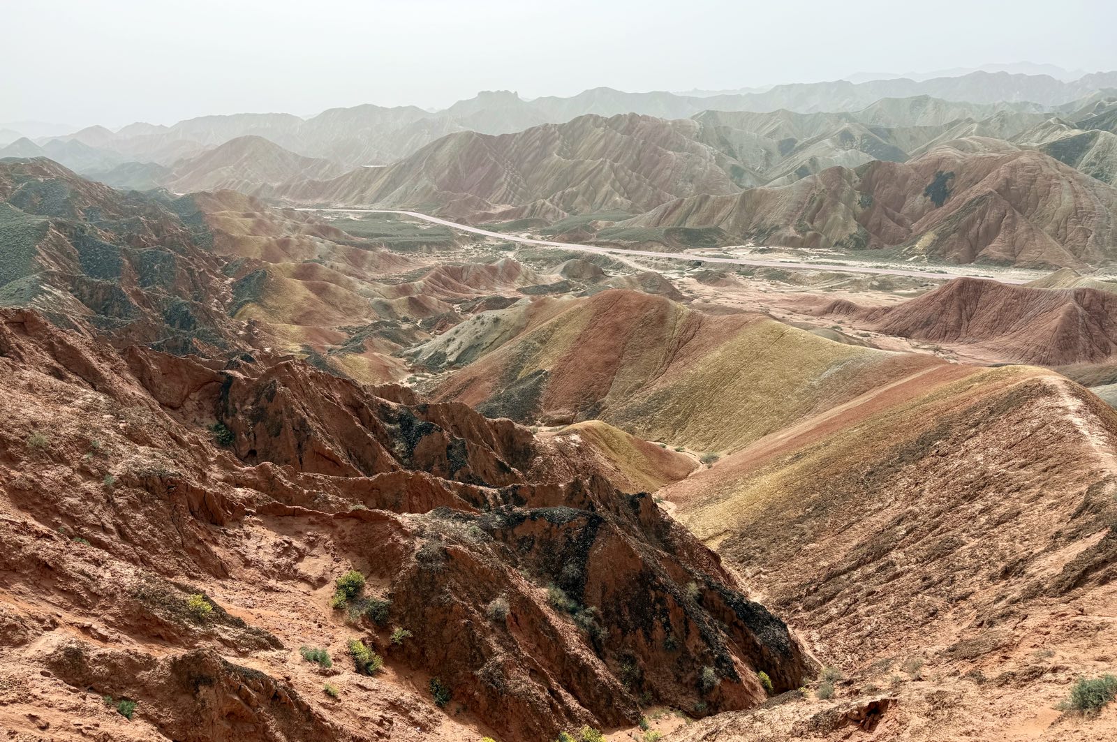 Gansu Zhangye National Geopark på rejse til Silkevejen