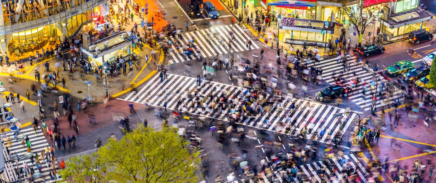 Shibuya-krydset på rejser til Japan