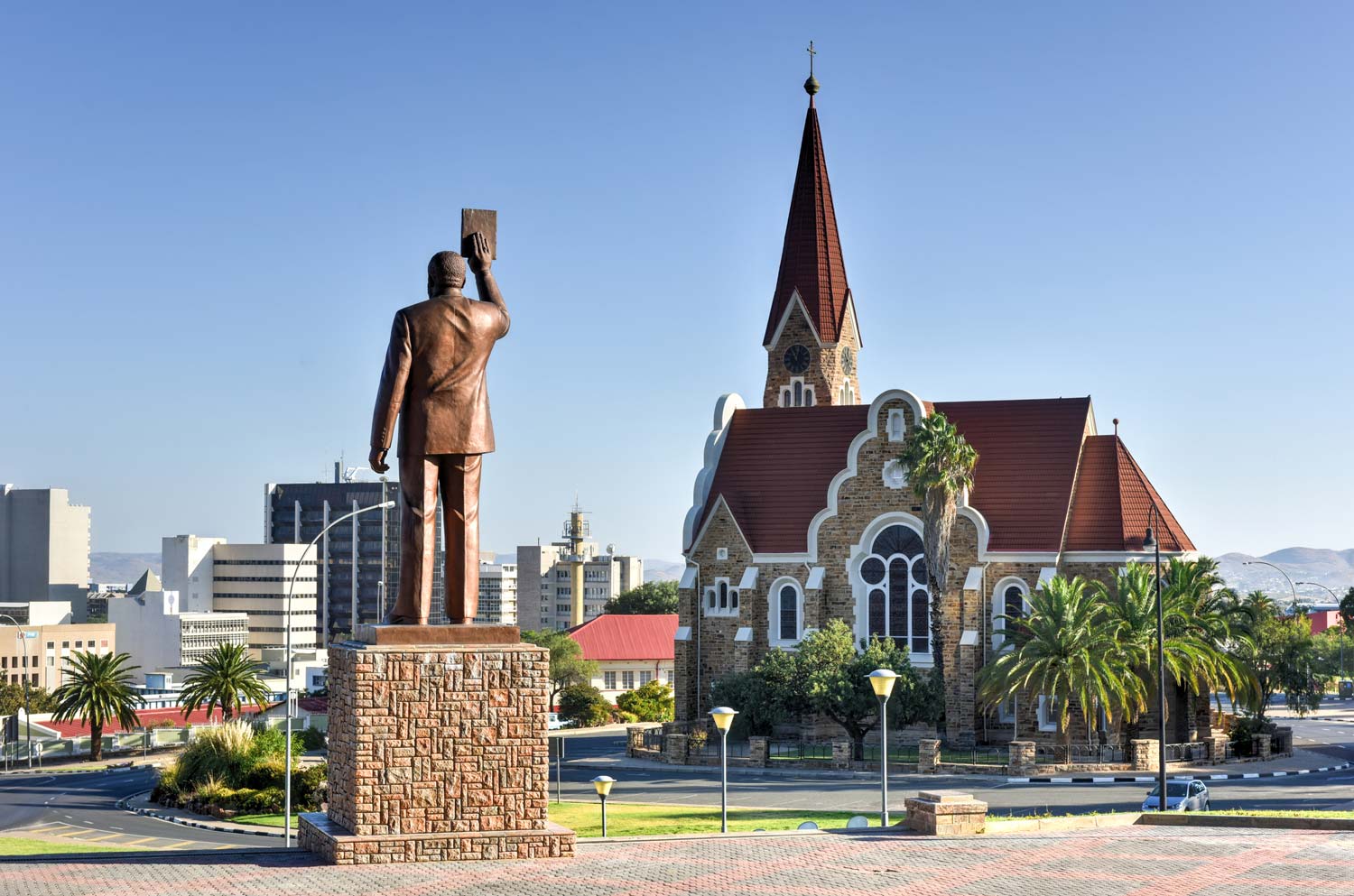 Byen Windhoek i Namibia