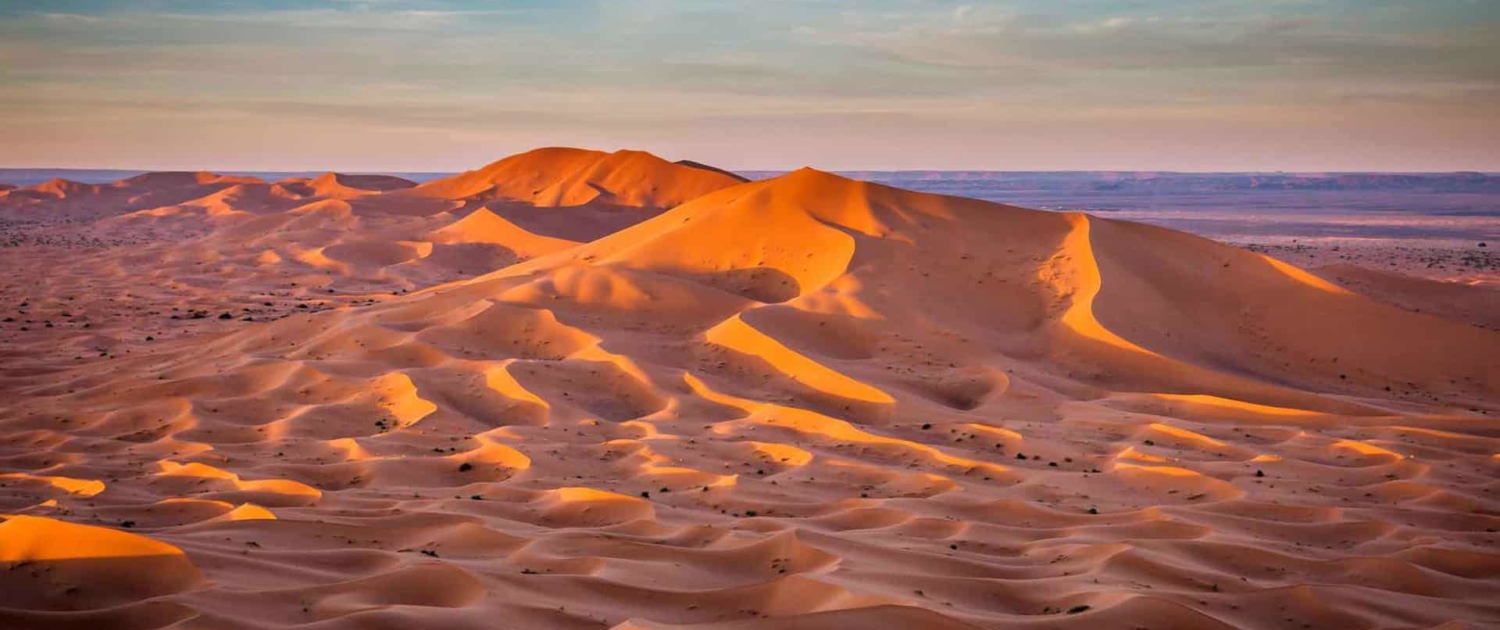 Ørkenbyen Merzougai Saharaørkenen